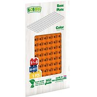 Bauplatte für Stecksteine – Basisplatte orange 12,5x25 cm