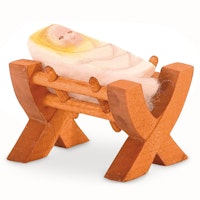 Jesuskind in Krippe 6,5 cm