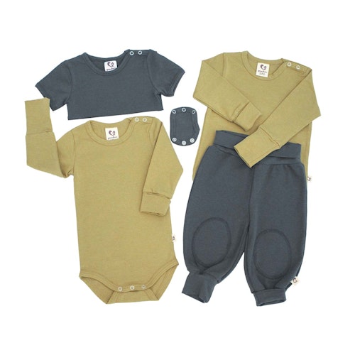 Mitwachsendes Bio Langarmshirt uni