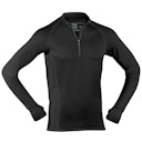 Vorschaubild Herren Wolle Seide Zip-Shirt langarm