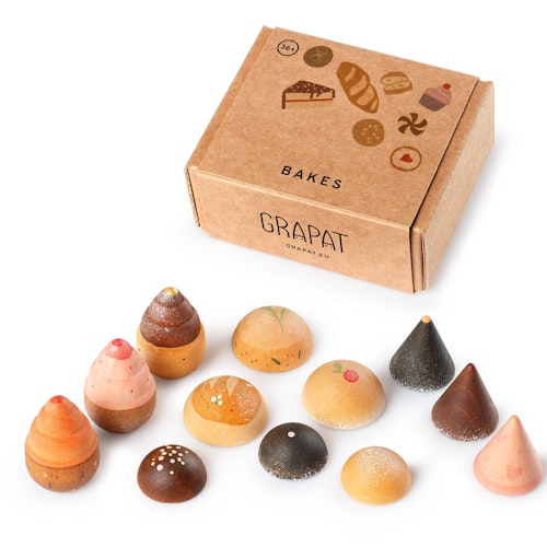 12 Holzfiguren Bakes