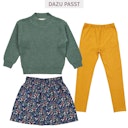 Vorschaubild Bündchen Sweat Rock Blumen-Druck