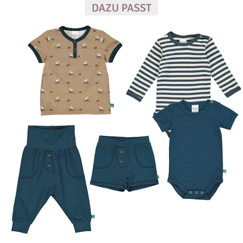 Leichte Shorts uni Zierknöpfe
