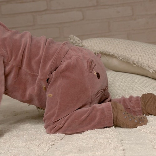 Weiche Velour Hose Tiermotiv