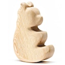 Vorschaubild Holzfigur natur Schaukelbär 9,5 cm hoch