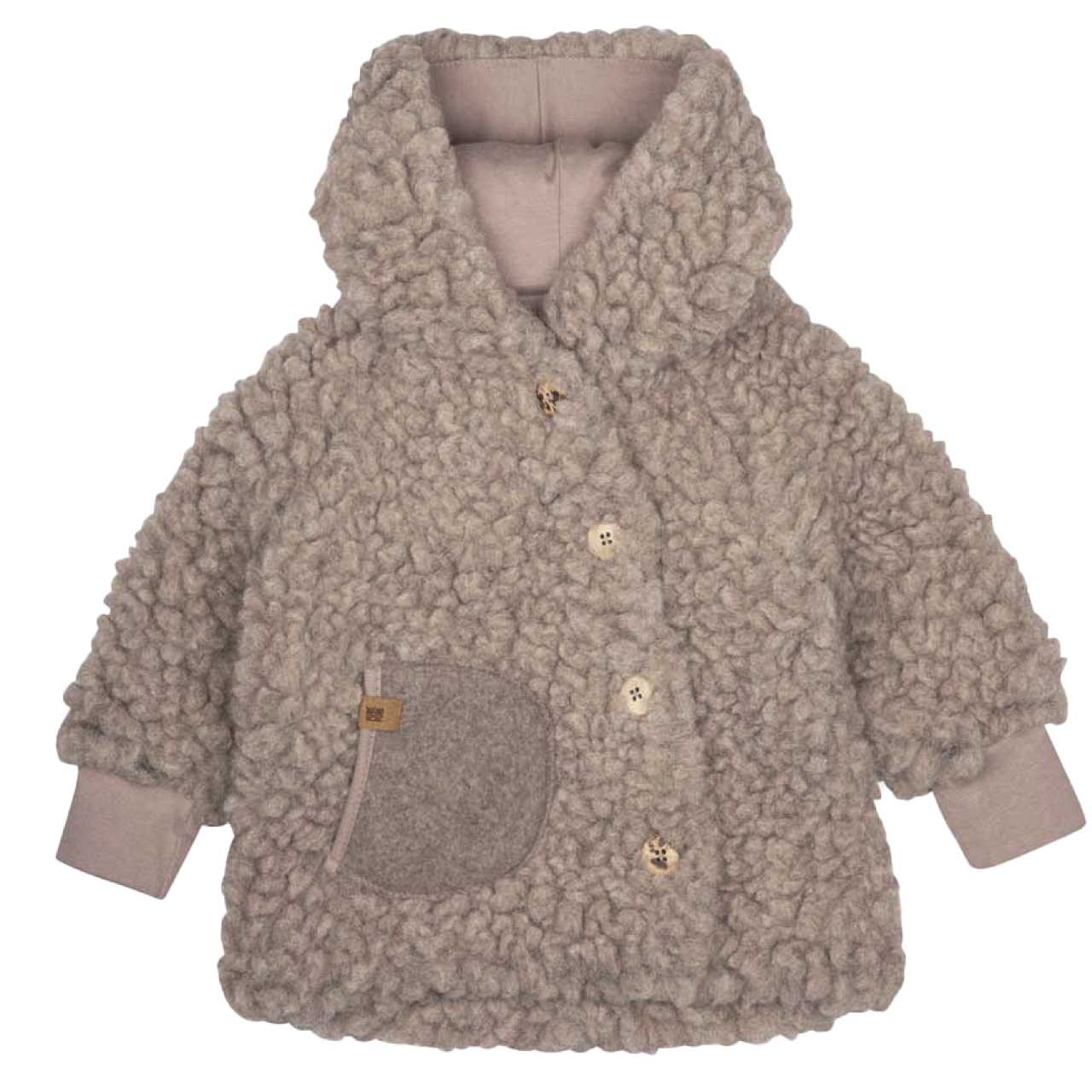 Wolle Plüsch-Mantel