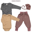 Vorschaubild Babyhose Wolle Seide breite Bündchen