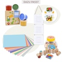 Vorschaubild Bio Fingerfarben für klein Kinder 4er Set AKI