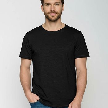 Herren T-Shirt Spice uni schwarz