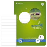 Schulheft liniert ohne Rand – Lineatur 21, DIN A4