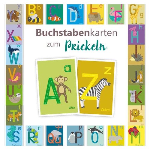 26 Buchstaben-Karten zum Prickeln