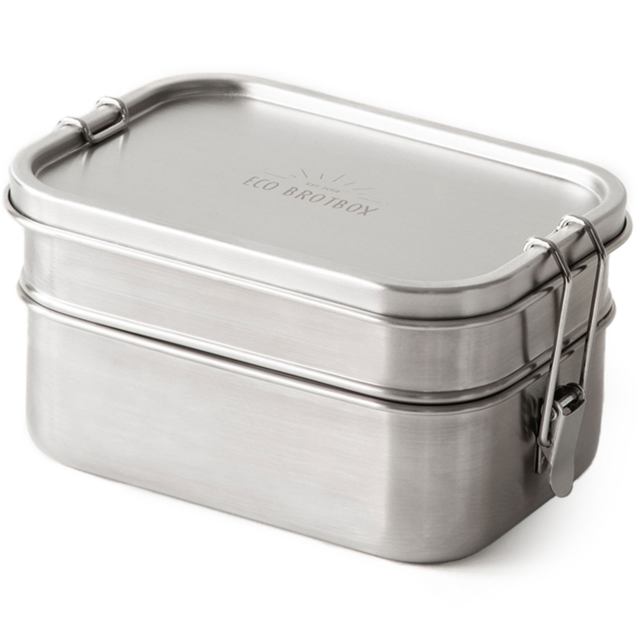 Edelstahl Brotdose Yogi Double+ 1 l – auslaufsicher