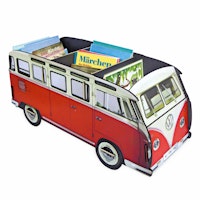 Bücherbox & Aufbewahrung - Bus VW T1 rot