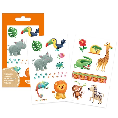 Kindertattoos Wilde Tiere