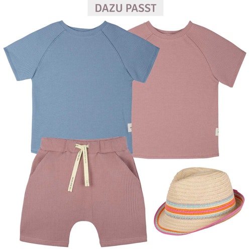 Leichte Shorts in Waffeloptik