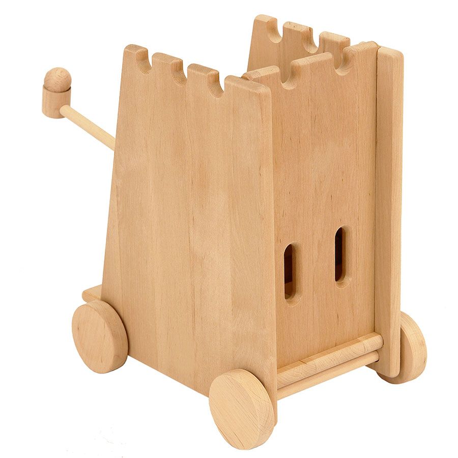 Katapult Vollholz mit Funktionen 17,5 x 26 x 35,5 cm