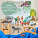 Vorschaubild Fohlen schwarz Holzfigur 8 cm