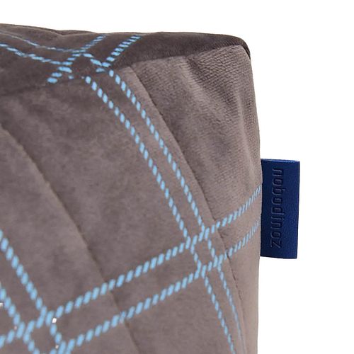 Sessel Sitzsack für Kinder grau-blau - 72 x 75 x 42 cm
