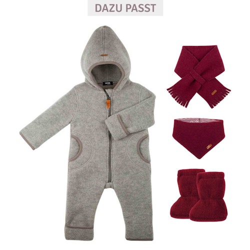 Wolle Babyschuhe als Socke