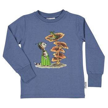 Blauer Pullover Pettersson und Findus