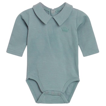 Body langarm Kragen blau
