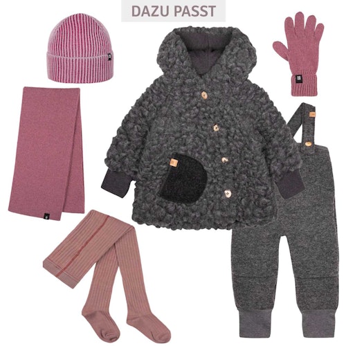 Wolle Plüsch-Mantel