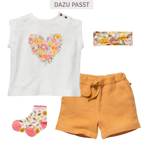 Ärmelloses Shirt Blumenherz