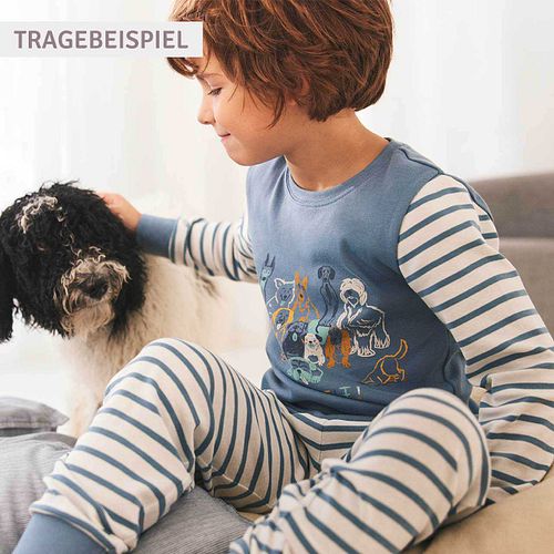 Schlafanzug People Wear Organic langarm Motiv