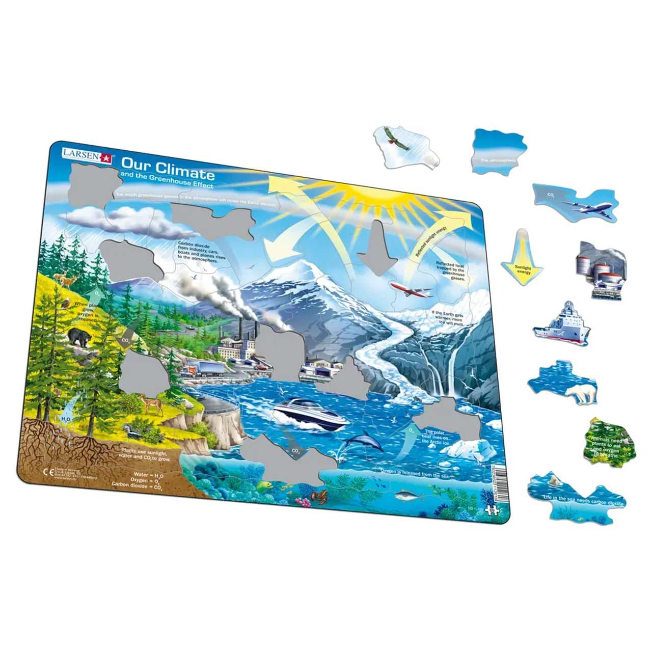 Lernpuzzle Klima und Umwelt für Kinder ab 7 Jahre
