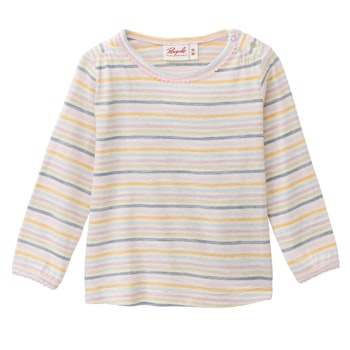 Süßes Langarmshirt bunt geringelt