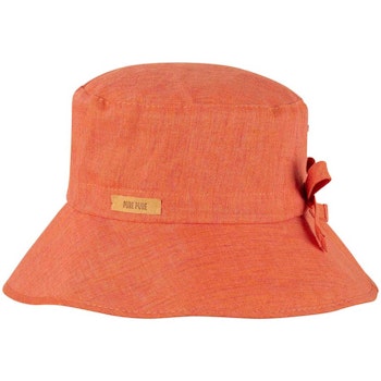Schlapphut Sonnenhut Leinen beige-grün