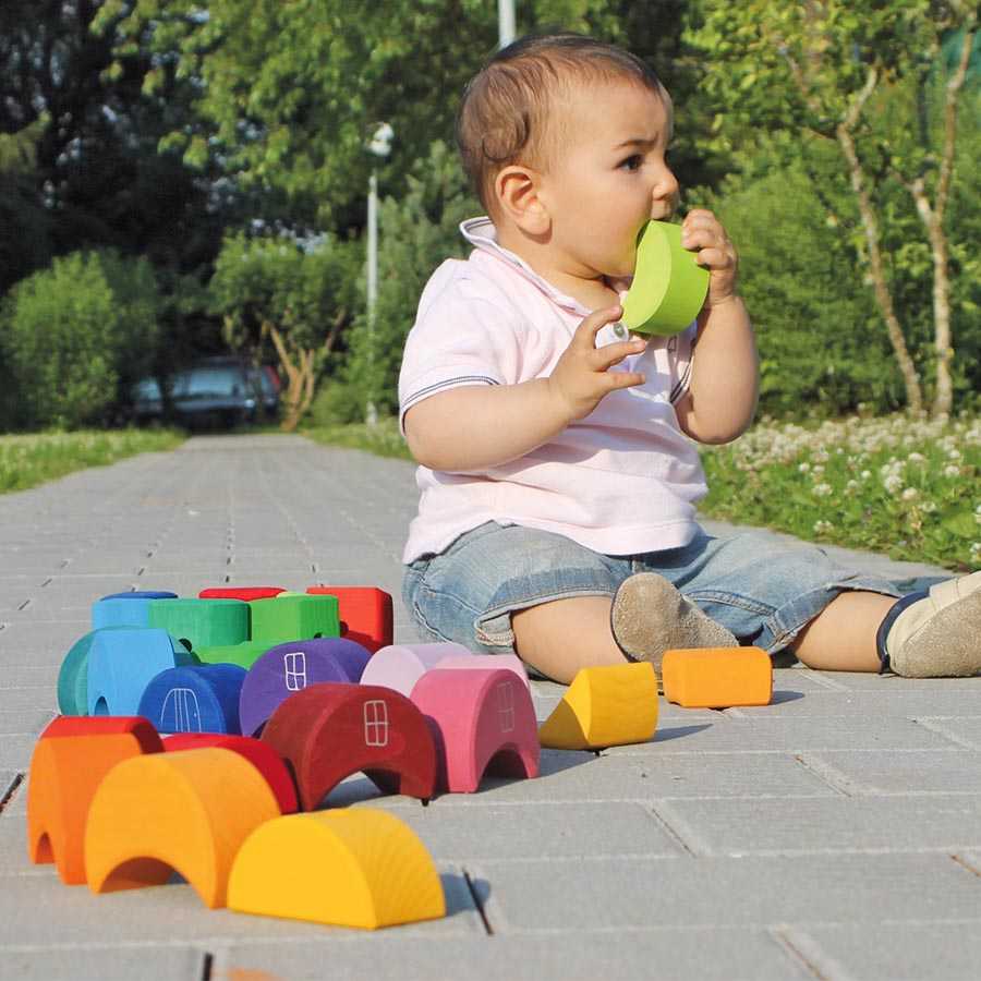 Stapelspiel Mondhäuschen ab 1 Jahr, 15 Teile