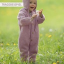 Vorschaubild Merino Kapuzenoverall mit Arm- und Beinumschlägen