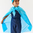 Vorschaubild Spieltuch Seide Glockenblumen-blau mittel 89 x 89 cm