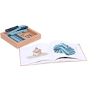 Vorschaubild Steine Buch und Farben 40er Set (hellblau/dunkelblau)
