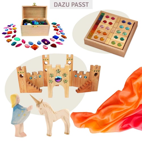 Spieltuch Seide Feuer mittel 89 x 89 cm