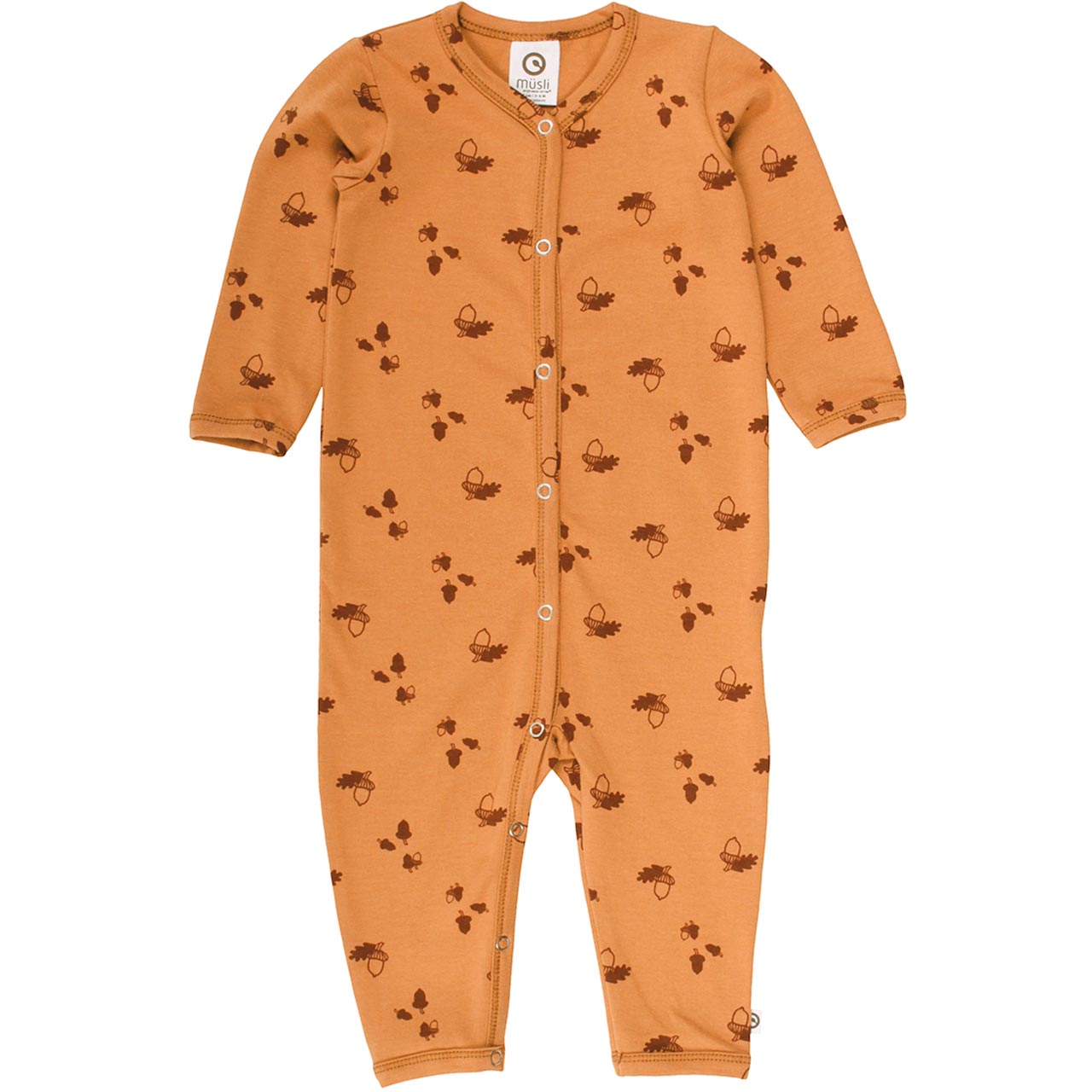 Strampler langarm Knopfleiste Savanne