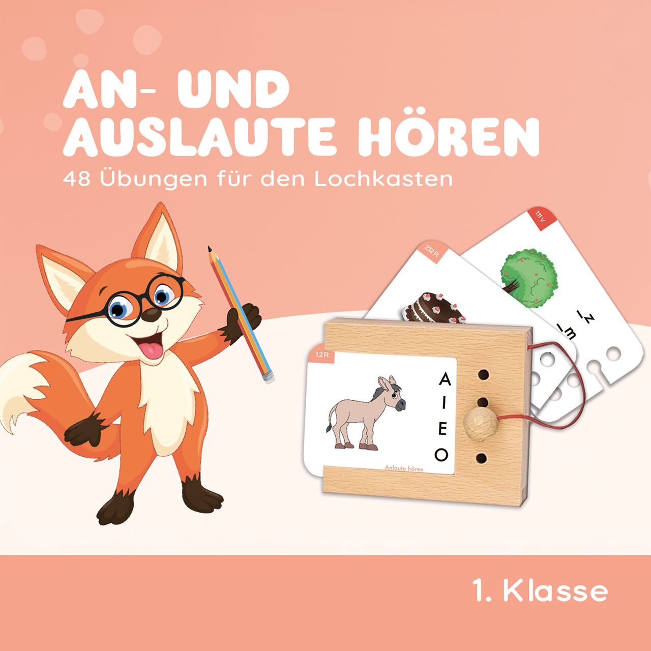 An- und Auslaute hören 6-7 J. Kartensatz (ohne Lochkasten)