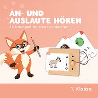 An- und Auslaute hören 6-7 J. Kartensatz (ohne Lochkasten)