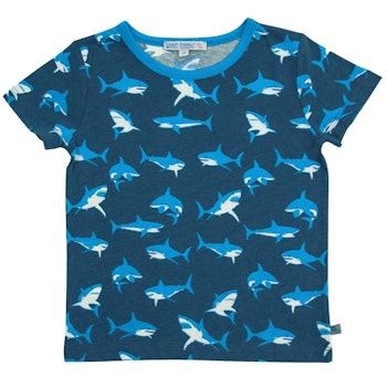 Hai Alloverdruck Shirt kurzarm navy