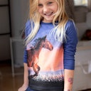 Vorschaubild Langarmshirt mit Eichhörnchen Druck