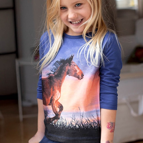 Langarmshirt mit Eichhörnchen Druck