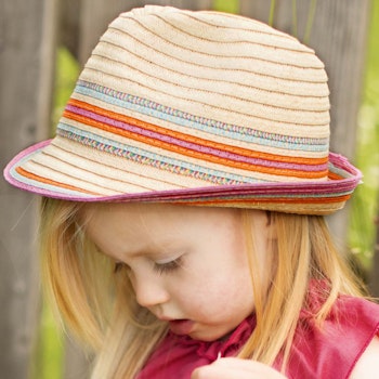 Kinder Strohhut bunt