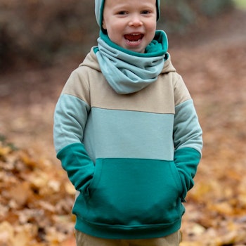 Sweat Pullover Colour-Blocking blau