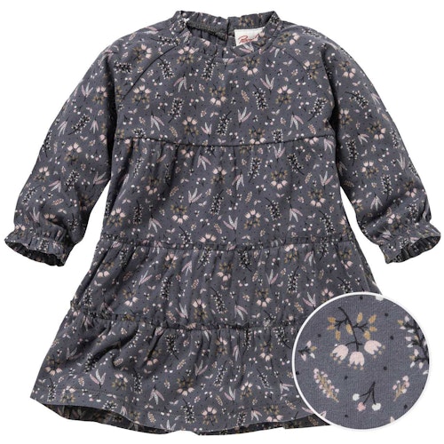 Weites Rüschenkleid langarm