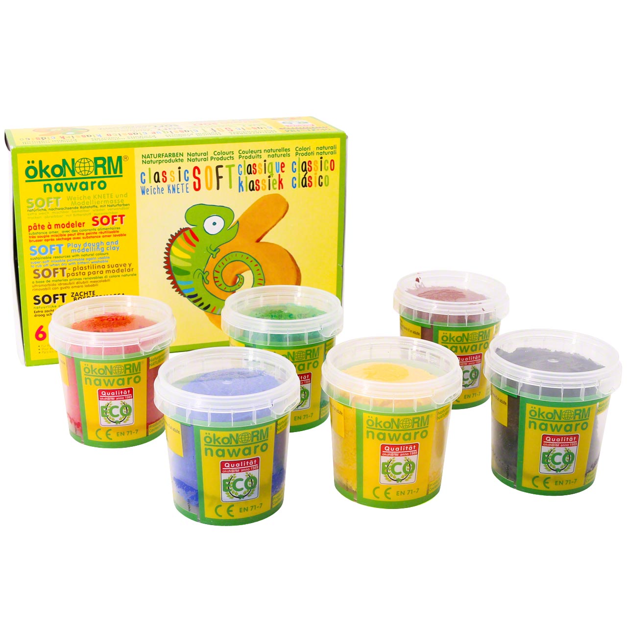 Soft Knete nawaro Set in 6 Farben - Classic