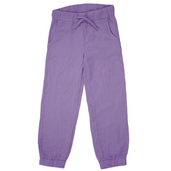 Leichte Musselinhose flieder