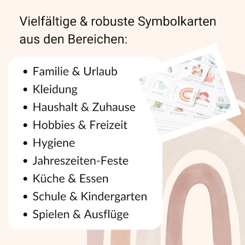 Wochenplaner Regenbogen inkl. 420 Symbole