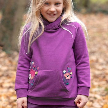 Sweat Pullover Pferde violett