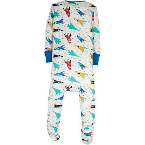 Strampler Zipper Raketen